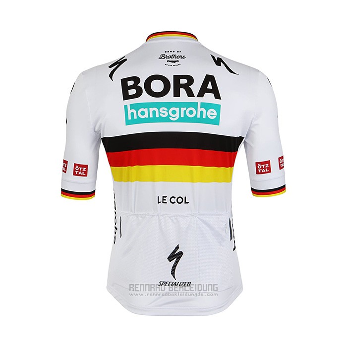 2022 Fahrradbekleidung Bora-hansgrone Wei Trikot Kurzarm und Tragerhose